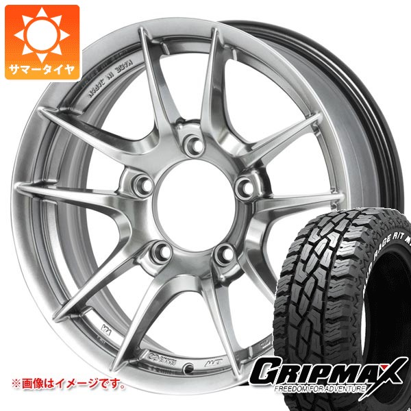 【タイヤ交換対象】スズキ ジムニー JB64W用 サマータイヤ グリップマックス マッドレイジ R/T MAX LT215/70R16 100/97R ホワイトレター アピオ ワイルドボア Z 5.5-16 タイヤホイール4本セット 105,450円