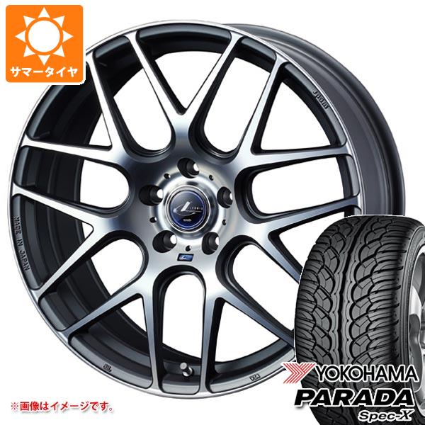 【タイヤ交換対象】サマータイヤ 235/60R18 103V ヨコハマ パラダ スペック-X PA02 レオニス ナヴィア 06 8.0-18 タイヤホイール4本セット