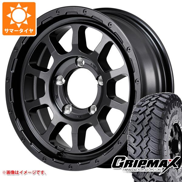 【タイヤ交換対象】5本セット ジムニー用 サマータイヤ グリップマックス マッドレイジ M/T 6.50R16 110/105Q ホワイトレター ナイトロパワー M10 パーシング バレルブラックエディション 5.5-16 タイヤホイール5本セット