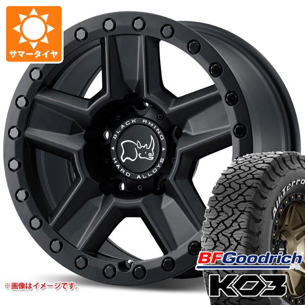 【タイヤ交換対象】5本セット FJクルーザー 10系用 サマータイヤ BFグッドリッチ オールテレーンT/A KO3 LT285/70R17 121/118S ホワイトレター ブラックライノ ラヴィーン 8.5-17 タイヤホイール5本セット