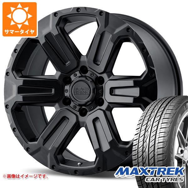 【タイヤ交換対象】ランドクルーザー300用 サマータイヤ マックストレック フォルティス T5 275/55R20 117V XL ブラックライノ ワナカ 9.0-20 タイヤホイール4本セット｜タイヤ1番OFF-ROAD