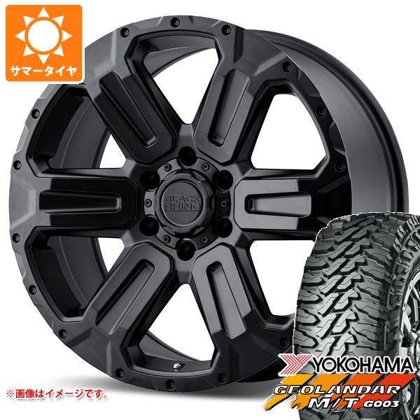 【タイヤ交換対象】ランドクルーザー300用 サマータイヤ ヨコハマ ジオランダー M/T G003 LT275/55R20 120/117Q ブラックライノ ワナカ 9.0-20 タイヤホイール4本セット｜タイヤ1番OFF-ROAD