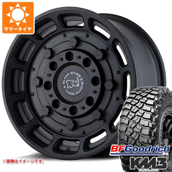 【タイヤ交換対象】ハイラックスサーフ215系用 サマータイヤ BFグッドリッチ マッドテレーンT/A KM3 LT265/65R17 120/117Q ブラックライノ ウォートホッグ 8.5-17 タイヤホイール4本セット