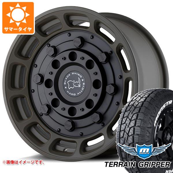 【タイヤ交換対象】ランドクルーザー プラド 150系用 サマータイヤ モンスタ テレーングリッパー LT285/70R17 121/118R ホワイトレター ブラックライノ ウォートホッグ 8.5-17 タイヤホイール4本セット|タイヤ1番OFF-ROAD