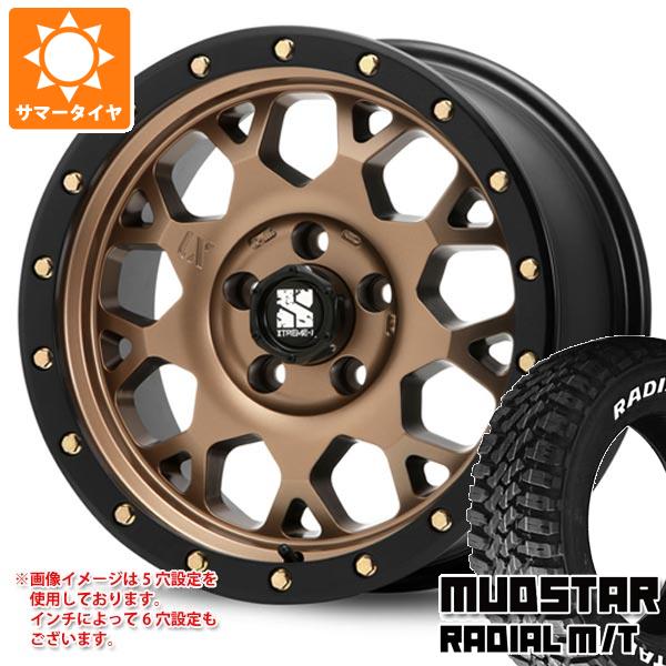 【タイヤ交換対象】アウトランダー GF/GG系用 サマータイヤ マッドスター ラジアル M/T 225/65R17 102T ホワイトレター MLJ エクストリームJ XJ04 7.0-17 タイヤホイール4本セット