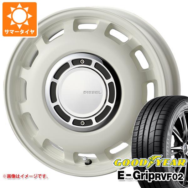 【タイヤ交換対象】サマータイヤ 155/65R14 75H グッドイヤー エフィシエントグリップ RVF02 コスミック クロスブラッド ディーゼル 4.5-14 タイヤホイール4本セット