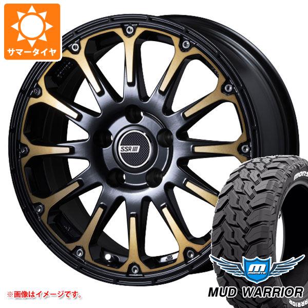 【タイヤ交換対象】エクリプスクロス GK系用 サマータイヤ モンスタ マッドウォーリアー LT235/70R16 104/101Q ホワイトレター SSR ディバイド FT 7.0-16 タイヤホイール4本セット