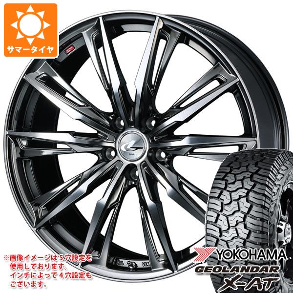 【タイヤ交換対象】サマータイヤ 145R14 85/83Q ヨコハマ ジオランダー X-AT G016 ブラックレター G016A レオニス GX 4.5-14 タイヤホイール4本セット