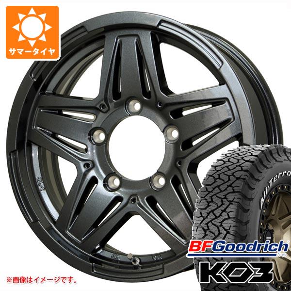 【タイヤ交換対象】5本セット ジムニーシエラ JB74W用 サマータイヤ BFグッドリッチ オールテレーンT/A KO3 LT235/70R16 110/107S ホワイトレター マッドクロス JB-01 6.0-16 タイヤホイール5本セット