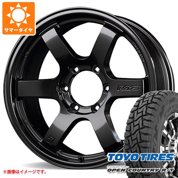 【タイヤ交換対象】サマータイヤ 265/60R18 110Q トーヨー オープンカントリー R/T ブラックレター レイズ グラムライツ 57DR-X 8.0-18 タイヤホイール4本セット