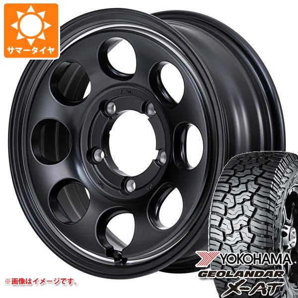 【タイヤ交換対象】5本セット スズキ ジムニーノマド JC74W用 サマータイヤ ヨコハマ ジオランダー X-AT G016 LT225/75R16 103/100Q アウトラインホワイトレター ガルシア パーム8 6.0-16 タイヤホイール5本セット