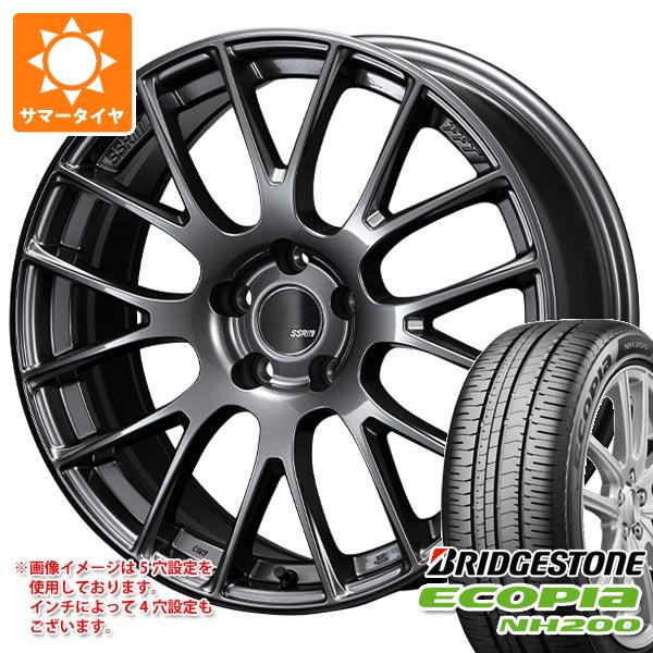 【タイヤ交換対象】サマータイヤ 215/45R18 93W XL ブリヂストン エコピア NH200 SSR GTV04 7.5-18 タイヤホイール4本セット