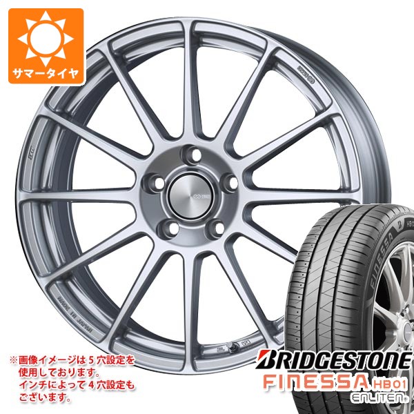 【タイヤ交換対象】サマータイヤ 225/45R18 95W XL ブリヂストン フィネッサ HB01 エンケイ パフォーマンスライン PF03 7.5-18 タイヤホイール4本セット|タイヤ1番OFF-ROAD
