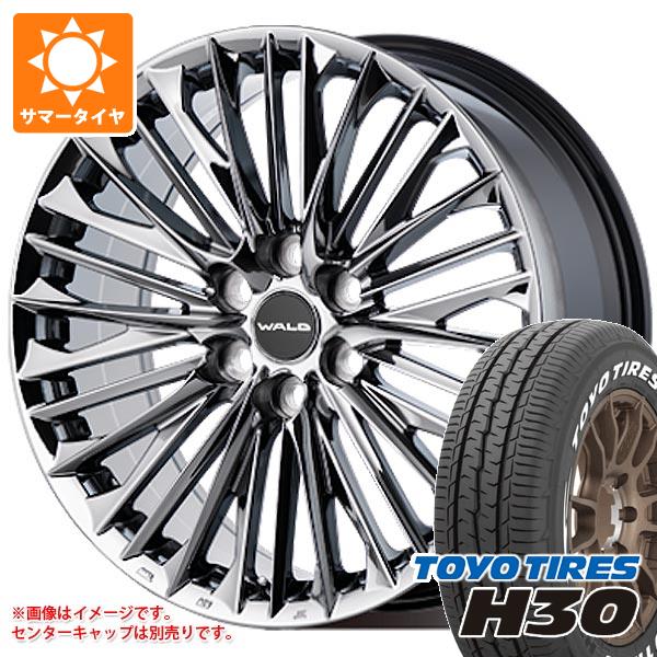 【タイヤ交換対象】トヨタ ハイエース 200系用 サマータイヤ トーヨー H30 215/60R17C 109/107R ホワイトレター ヴァルド ジェニュインライン F001 6.5-17 タイヤホイール4本セット