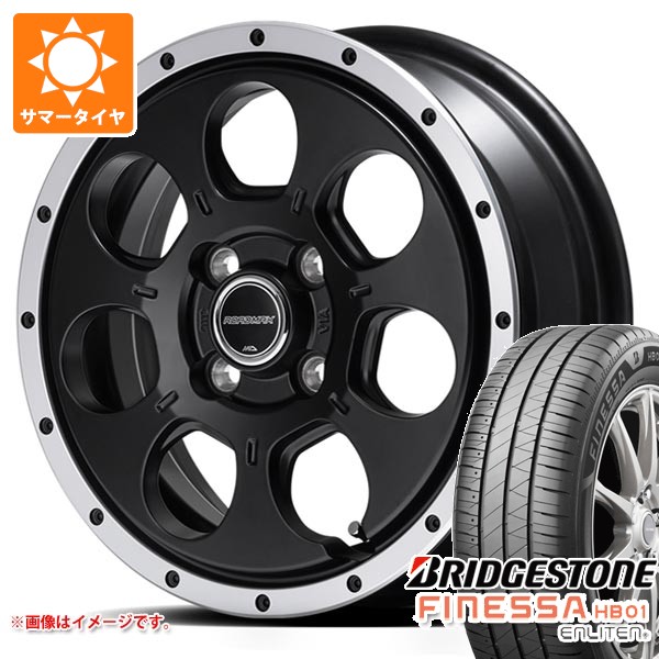 【タイヤ交換対象】サマータイヤ 165/55R15 75V ブリヂストン フィネッサ HB01 ロードマックス WO-7 4.5-15 タイヤホイール4本セット|タイヤ1番OFF-ROAD