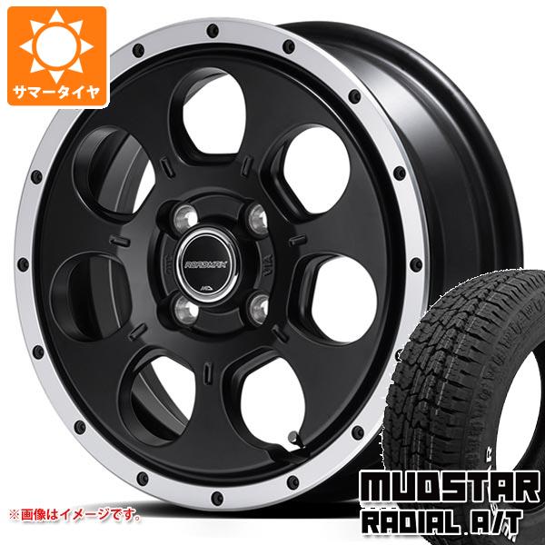【タイヤ交換対象】タフト LA900系用 サマータイヤ マッドスター ラジアル A/T 175/65R15 88H XL ホワイトレター ロードマックス WO-7 4.5-15 タイヤホイール4本セット|タイヤ1番OFF-ROAD