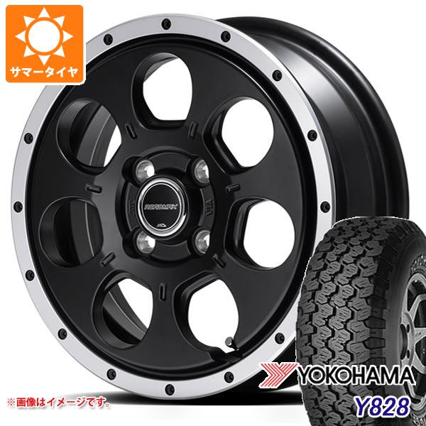 【タイヤ交換対象】サマータイヤ 175R14 6PR ヨコハマ Y828A (175/80R14 94/93N相当) ロードマックス WO-7 あげ軽 4.5-14 タイヤホイール4本セット