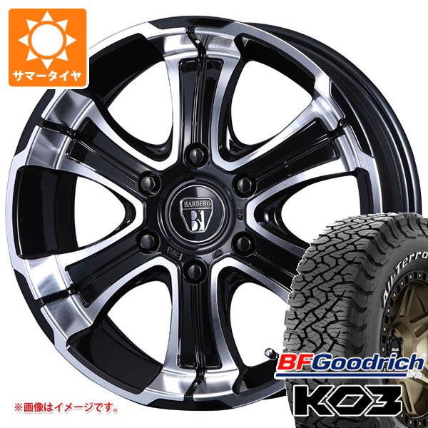 【タイヤ交換対象】ハイエース 200系用 サマータイヤ BFグッドリッチ オールテレーンT/A KO3 LT215/70R16 100/97S ホワイトレター クリムソン バルベロ ワイルドディープス 6.5-16 タイヤホイール4本セット