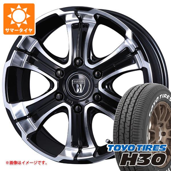 【タイヤ交換対象】トヨタ ハイエース 200系用 サマータイヤ トーヨー H30 215/65R16C 109/107R ホワイトレター クリムソン バルベロ ワイルドディープス 6.5-16 タイヤホイール4本セット