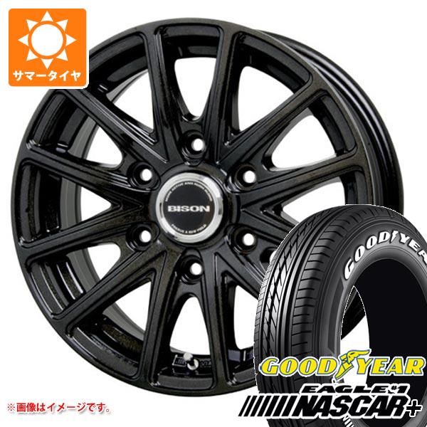 【タイヤ交換対象】NV350キャラバン E26用 2026年製 サマータイヤ グッドイヤー イーグル ＃1 ナスカープラス 195/80R15 107/105N ホワイトレター バイソン BN-01 6.0-15 タイヤホイール4本セット｜タイヤ1番OFF-ROAD