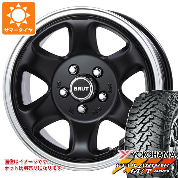 【タイヤ交換対象】2026年製 サマータイヤ 225/75R16 115/112Q ヨコハマ ジオランダー M/T G003 ブルート BR-44 デリカD:5用 6.5-16 タイヤホイール4本セット