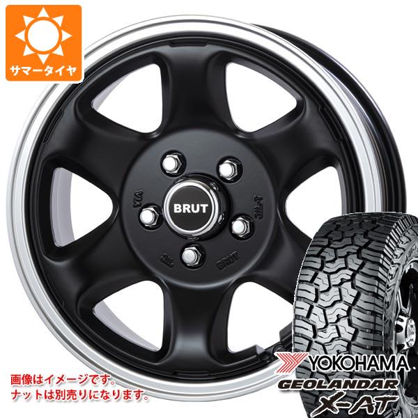 【タイヤ交換対象】2026年製 サマータイヤ 215/70R16 100/97Q ヨコハマ ジオランダー X-AT G016 ブラックレター ブルート BR-44 デリカD:5用 6.5-16 タイヤホイール4本セット