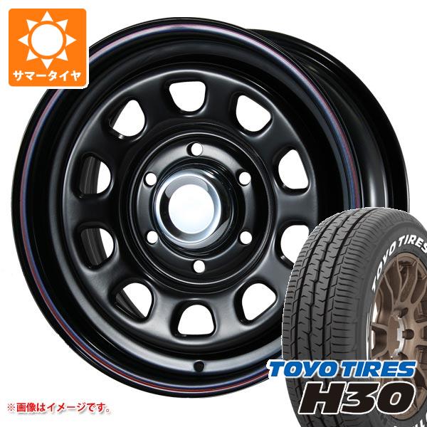 【タイヤ交換対象】トヨタ ハイエース 200系用 サマータイヤ トーヨー H30 215/65R16C 109/107R ホワイトレター MLJ デイトナ SS 7.0-16 タイヤホイール4本セット