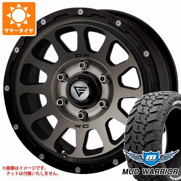 【タイヤ交換対象】ハイエース 200系用 サマータイヤ モンスタ マッドウォーリアー LT215/70R16 107/105Q ホワイトレター デルタフォース オーバル 7.0-16 タイヤホイール4本セット
