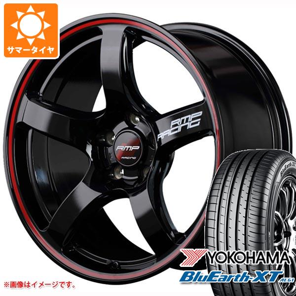 【タイヤ交換対象】サマータイヤ 215/55R18 99V XL ヨコハマ ブルーアースXT AE61 MID レーシング R50 7.5-18 タイヤホイール4本セット