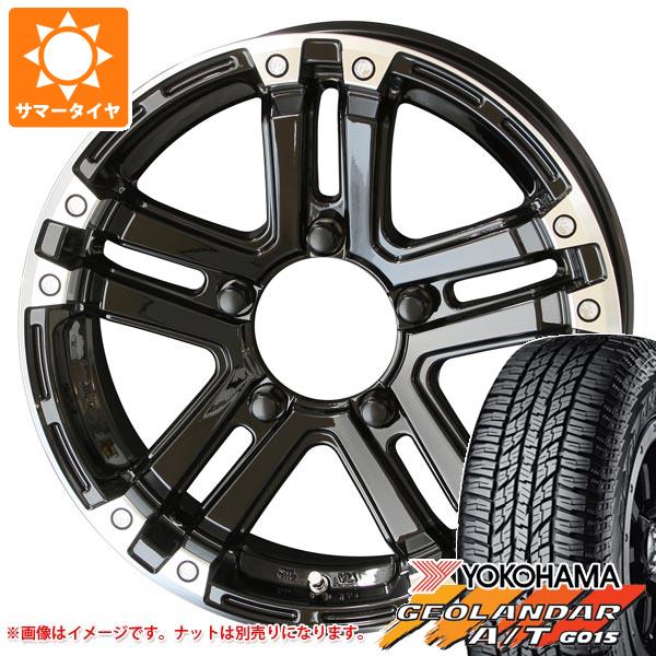 【タイヤ交換対象】5本セット ジムニー JB64W用 サマータイヤ ヨコハマ ジオランダー A/T G015 205/80R16 104T XL ブラックレター PPX SJ-X5 5.5-16 タイヤホイール5本セット
