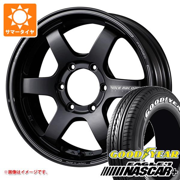 【タイヤ交換対象】ハイエース 200系用 サマータイヤ グッドイヤー イーグル ＃1 ナスカープラス 215/60R17C 109/107R ホワイトレター レイズ ボルクレーシング TE37SB 6.5-17 タイヤホイール4本セット