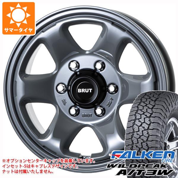 【タイヤ交換対象】5本セット FJクルーザー 10系用 サマータイヤ ファルケン ワイルドピーク A/T3W LT285/70R17 116Q ブルート BR-44 7.5-17 タイヤホイール5本セット