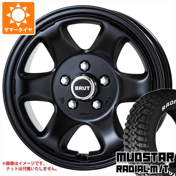 【タイヤ交換対象】サマータイヤ 215/70R16 100T マッドスター ラジアル M/T ホワイトレター ブルート BR-44 デリカD:5用 6.5-16 タイヤホイール4本セット｜タイヤ1番OFF-ROAD