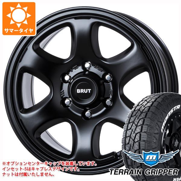 【タイヤ交換対象】ランドクルーザー プラド 150系用 サマータイヤ モンスタ テレーングリッパー 265/70R17 115T ホワイトレター ブルート BR-44 7.5-17 タイヤホイール4本セット｜タイヤ1番OFF-ROAD
