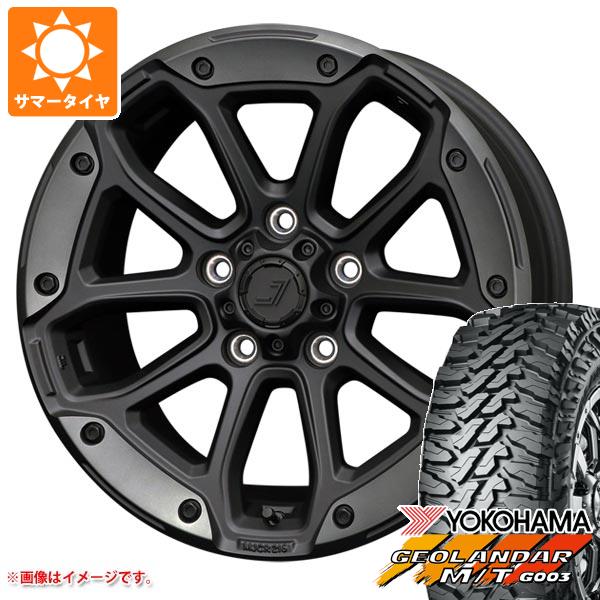 【タイヤ交換対象】ジープ ラングラー JK/JL系用 サマータイヤ ヨコハマ ジオランダー M/T G003 LT285/70R17 121/118Q ジェップセン MJCR 216 タイヤホイール4本セット