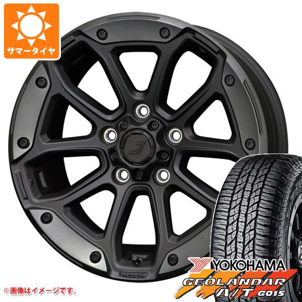 【タイヤ交換対象】サマータイヤ 225/60R17 99T ヨコハマ ジオランダー A/T G015 アウトラインホワイトレター ジェップセン MJCR 216 8.0-17 タイヤホイール4本セット