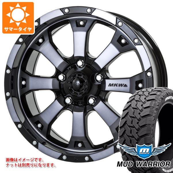 【タイヤ交換対象】5本セット ジープ ラングラー JK/JL系用 サマータイヤ モンスタ マッドウォーリアー LT265/70R17 121/118Q ホワイトレター MKW MK-46 タイヤホイール5本セット