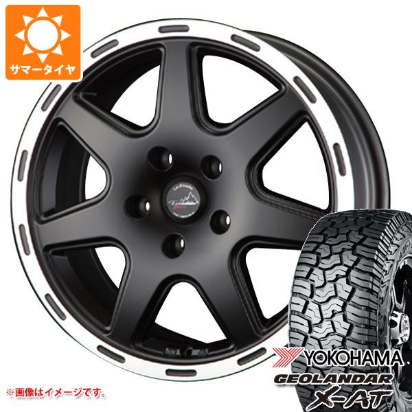 【タイヤ交換対象】5本セット ジープ ラングラー JK/JL系用 サマータイヤ ヨコハマ ジオランダー X-AT G016 35x12.50R17 LT 121Q ブラックレター ラ・ストラーダ ティラード クロス タイヤホイール5本セット