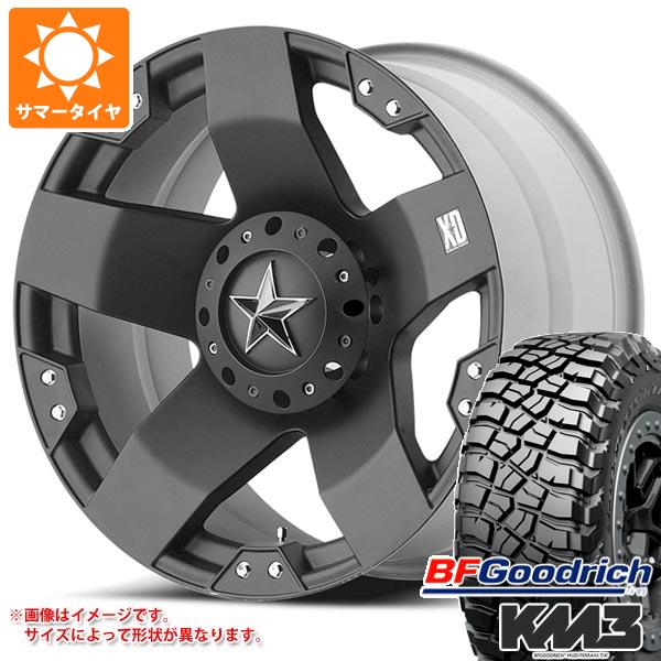 【タイヤ交換対象】ジープ ラングラー JK/JL系用 サマータイヤ BFグッドリッチ マッドテレーンT/A KM3 LT265/70R17 121/118Q KMC XD775 ロックスター タイヤホイール4本セット
