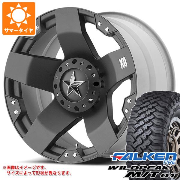 【タイヤ交換対象】5本セット ジープ ラングラー JK/JL系用 サマータイヤ ファルケン ワイルドピーク M/T01 LT265/70R17 121/118Q KMC XD775 ロックスター タイヤホイール5本セット|タイヤ1番OFF-ROAD