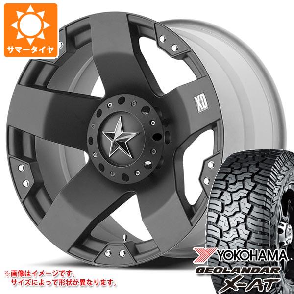 【タイヤ交換対象】5本セット ジープ ラングラー JK/JL系用 サマータイヤ ヨコハマ ジオランダー X-AT G016 35x12.50R17 LT 121Q ブラックレター KMC XD775 ロックスター タイヤホイール5本セット｜タイヤ1番OFF-ROAD