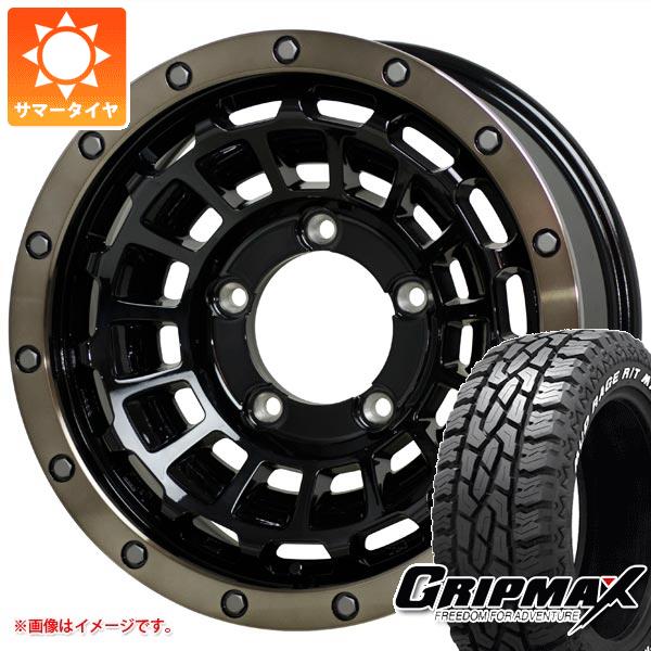 【タイヤ交換対象】ジムニー用 サマータイヤ グリップマックス マッドレイジ R/T MAX LT185/85R16 105/103Q ホワイトレター バークレイハードロック ローガン 5.5-16 タイヤホイール4本セット