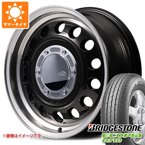 【タイヤ交換対象】ニッサン NV200バネット M20用 サマータイヤ ブリヂストン エコピア R710 165/80R14 97/95N (165R14 8PR相当) ガルシア シスコ タイプ2 5.0-14 タイヤホイール4本セット|タイヤ1番OFF-ROAD