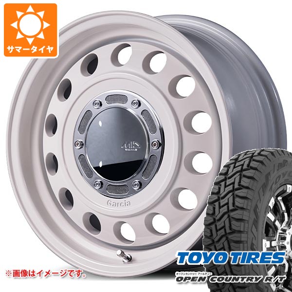 【タイヤ交換対象】スズキ ジムニーノマド JC74W用 2026年製 サマータイヤ トーヨー オープンカントリー R/T 185/85R16 105/103N LT ホワイトレター ガルシア シスコ タイプ2 6.0-16 タイヤホイール4本セット|タイヤ1番OFF-ROAD