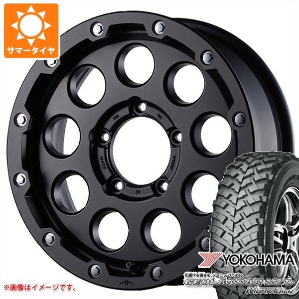 【タイヤ交換対象】5本セット ジムニー用 サマータイヤ ヨコハマ ジオランダー M/T+ G001J 195R16C 104/102Q ギャルソン マルビーレ マッドラン 5.5-16 タイヤホイール5本セット