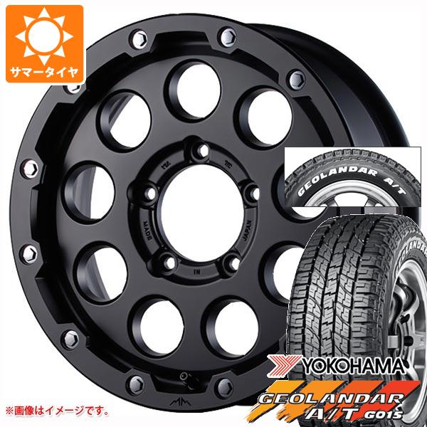 【タイヤ交換対象】5本セット スズキ ジムニーノマド JC74W用 サマータイヤ ヨコハマ ジオランダー A/T G015 185/85R16 105/103N LT ホワイトレター ギャルソン マルビーレ マッドラン 5.5-16 タイヤホイール5本セット