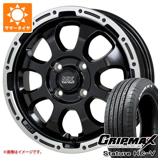【タイヤ交換対象】ライズ用 サマータイヤ グリップマックス スタチャー HC-V 215/65R16C 109/107S ホワイトレター マッドクロスグレイス 6.0-16 タイヤホイール4本セット