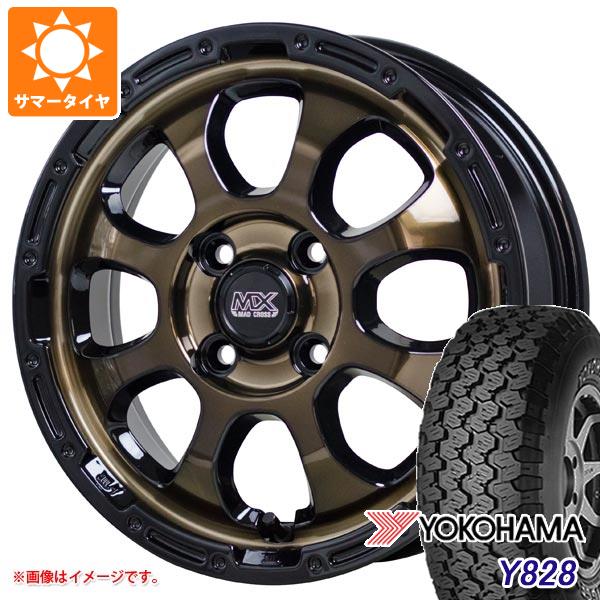 【タイヤ交換対象】サマータイヤ 175R14 6PR ヨコハマ Y828A (175/80R14 94/93N相当) マッドクロスグレイス 4.5-14 タイヤホイール4本セット