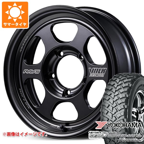 【タイヤ交換対象】スズキ ジムニー用 2026年製 サマータイヤ ヨコハマ ジオランダー M/T+ G001J 195R16C 104/102Q レイズ ボルクレーシング TE37XT for J ブラックシャドー 5.5-16 タイヤホイール4本セット｜タイヤ1番OFF-ROAD
