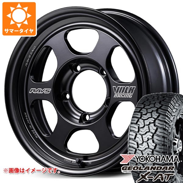 【タイヤ交換対象】5本セット スズキ ジムニー JB64W用 サマータイヤ ヨコハマ ジオランダー X-AT G016 LT215/70R16 100/97Q ブラックレター レイズ ボルクレーシング TE37XT for J ブラックシャドー 5.5-16 タイヤホイール5本セット 197,375円